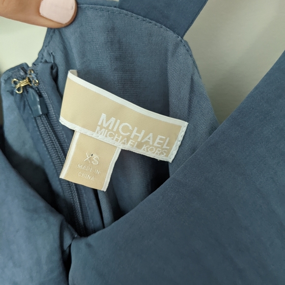 Michael Kors Hammered Satin Sleeveless Blouse - Picture 7 of 9